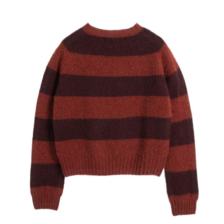 Jets Jumper - Burgundy Stripe