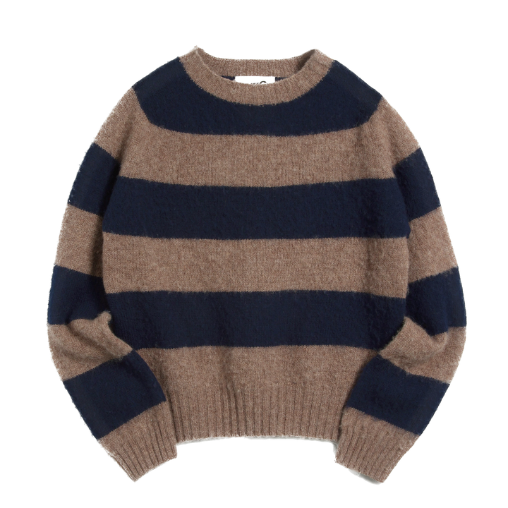 Jets Jumper - Navy Stripe