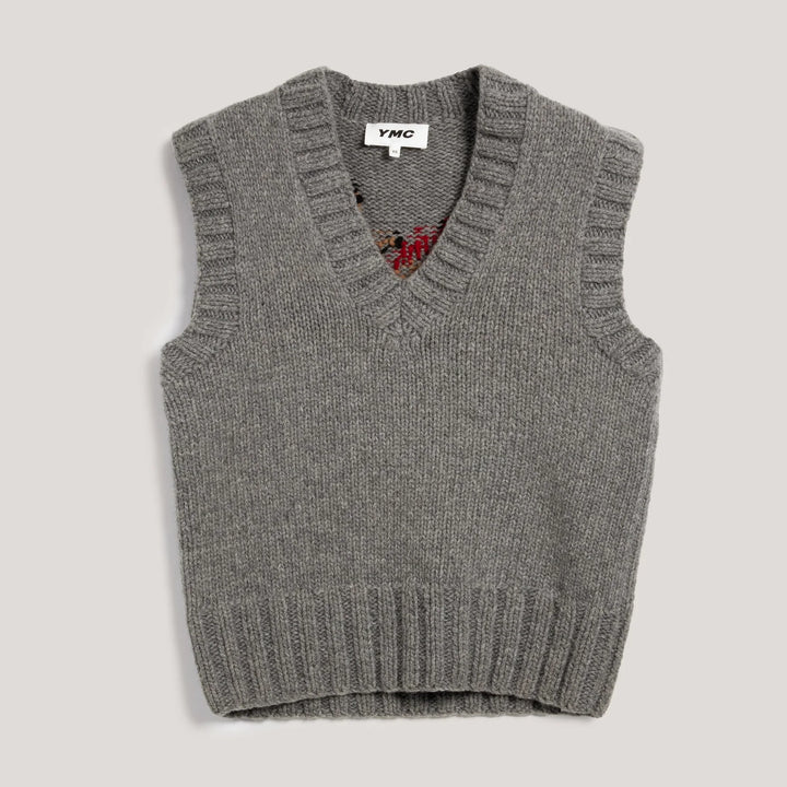 Heidi Knitted Vest - Grey