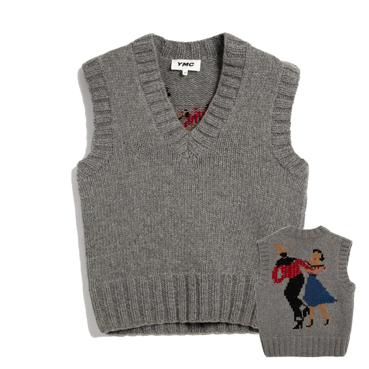 Heidi Knitted Vest - Grey