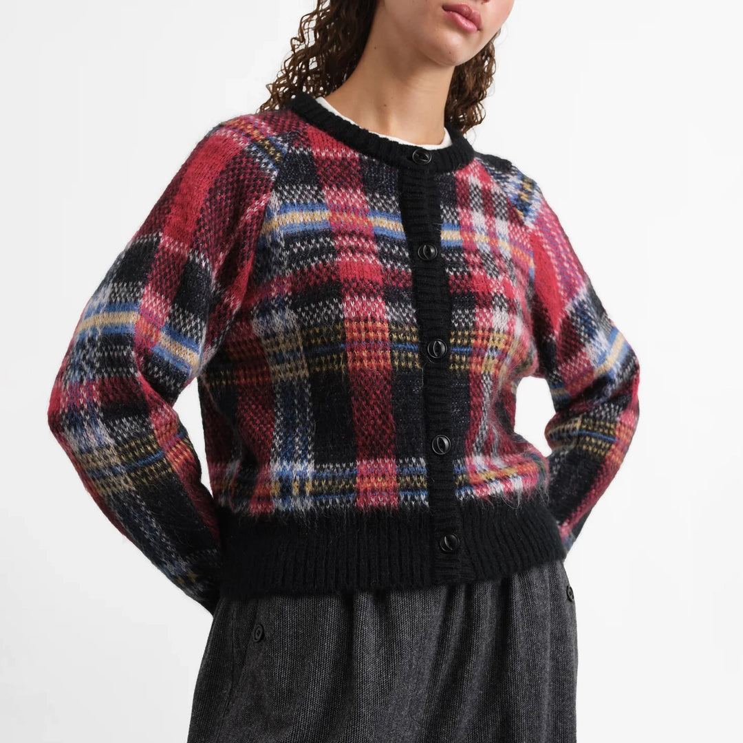 Foxtail Tartan Cardigan - Multi