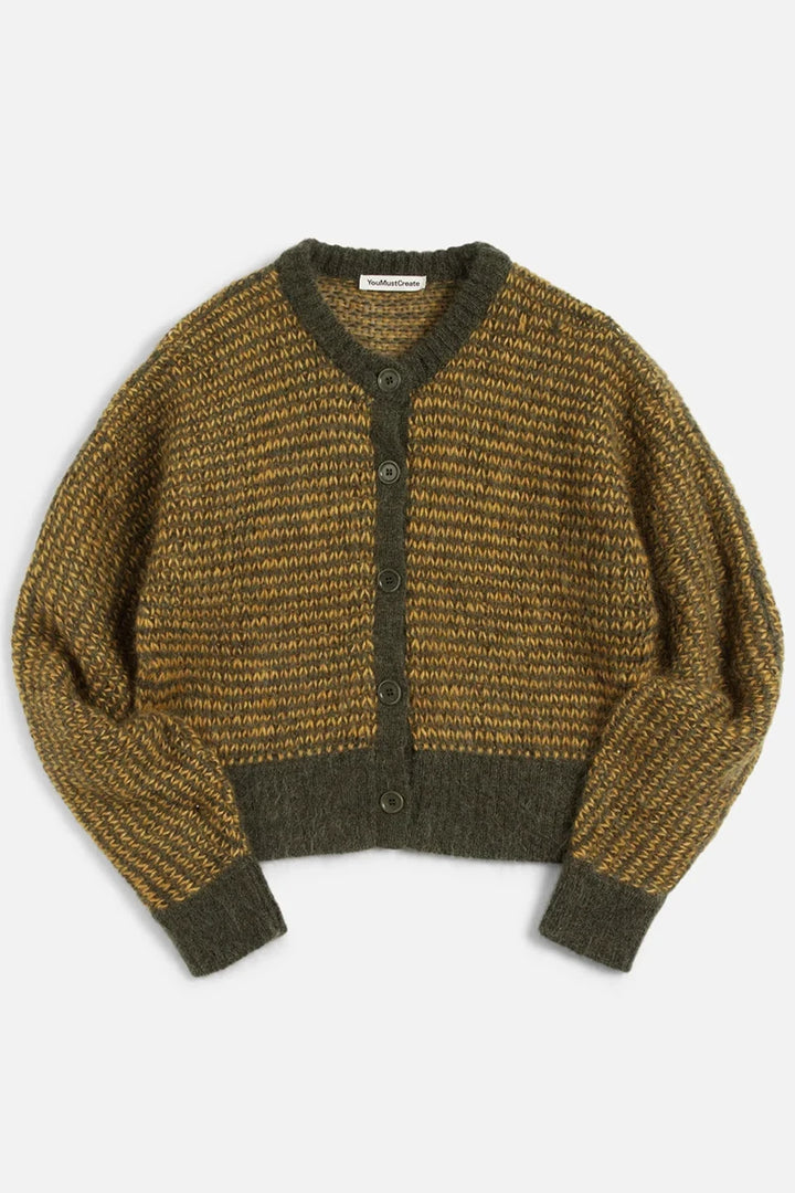 Disorder Cardigan - Yellow/Green