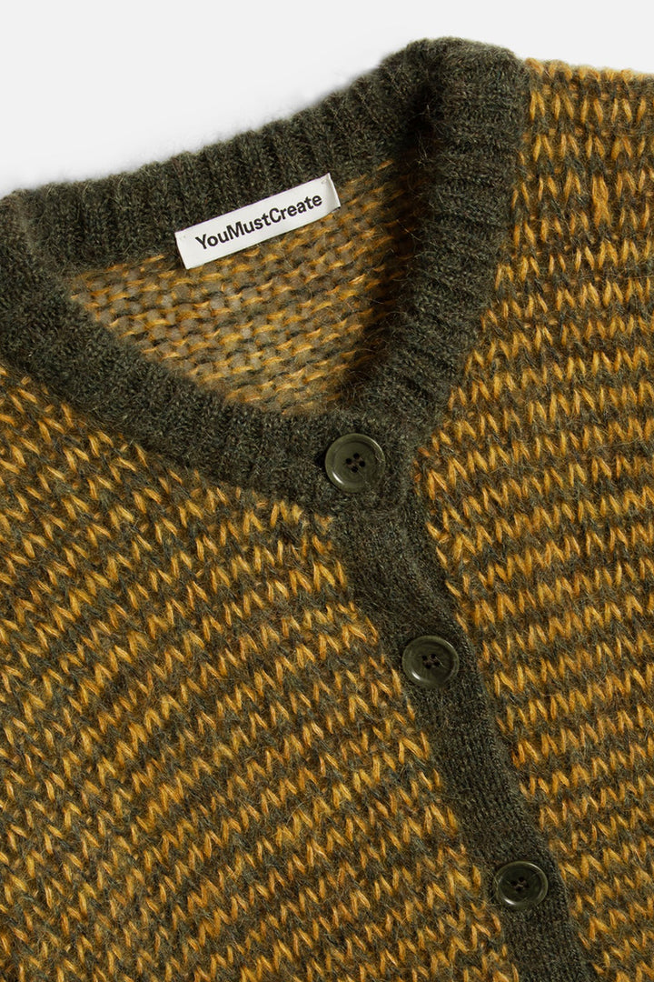 Disorder Cardigan - Yellow/Green