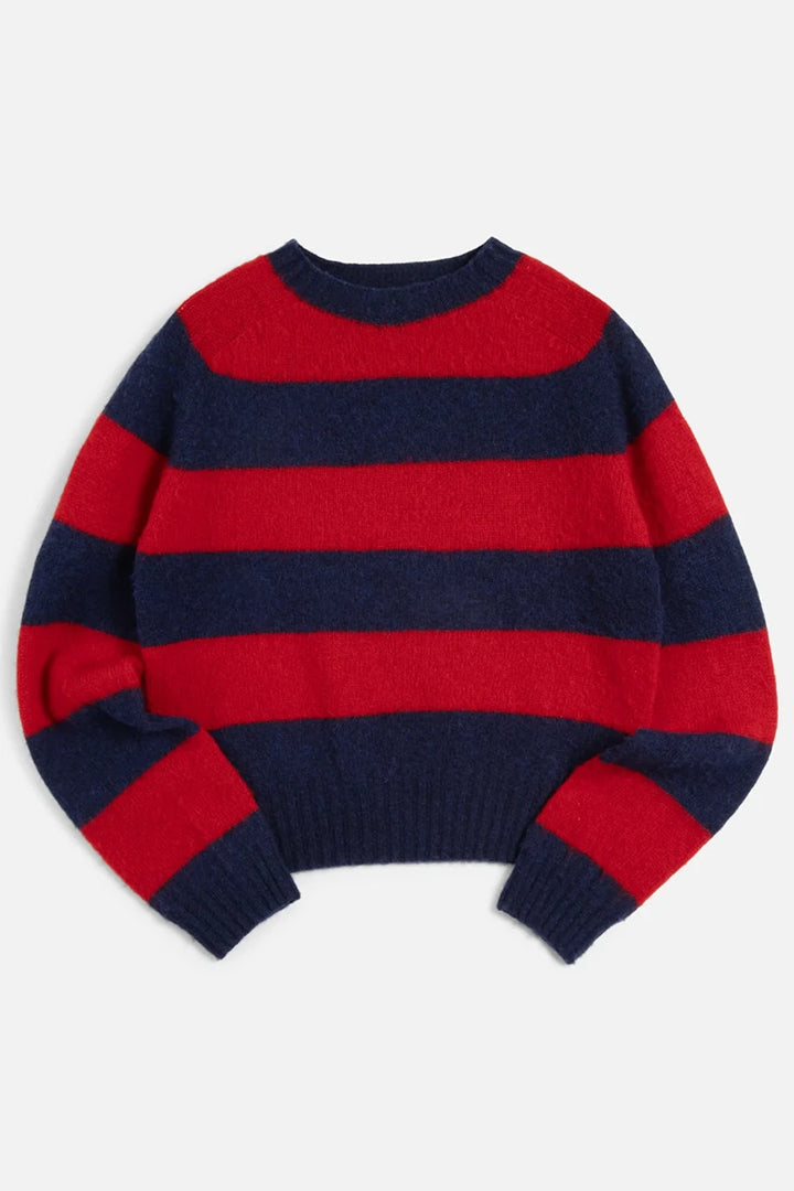 Jets Stripe Knit - Blue/Red