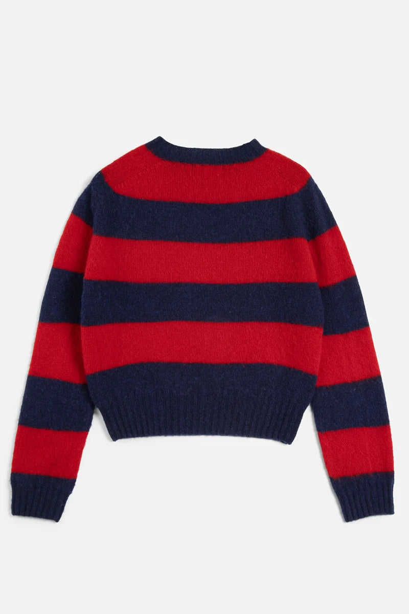 Jets Stripe Knit - Blue/Red