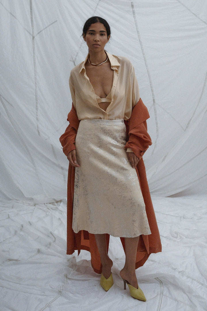 Kuzner Skirt - Foiled Rib - Frontiers Woman