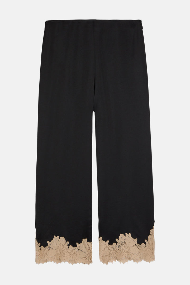 Marcela Satin Trouser - Black