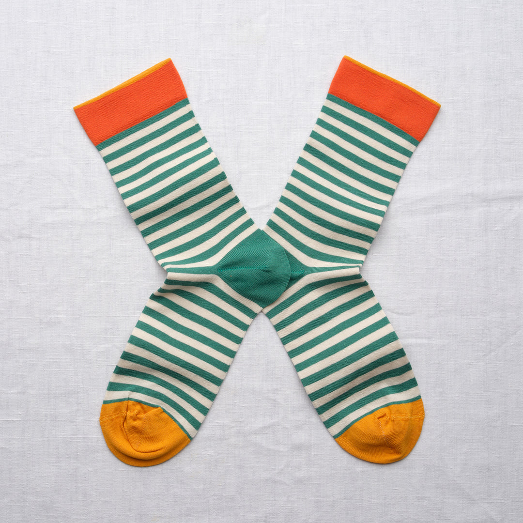 Stripe Socks - Teal - Frontiers Woman
