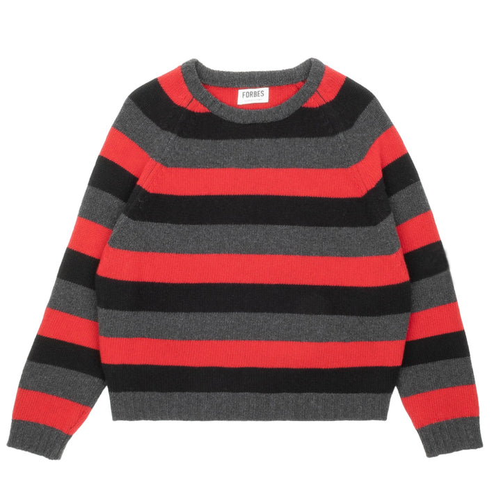 Striped Crew - Darby/Black/Red