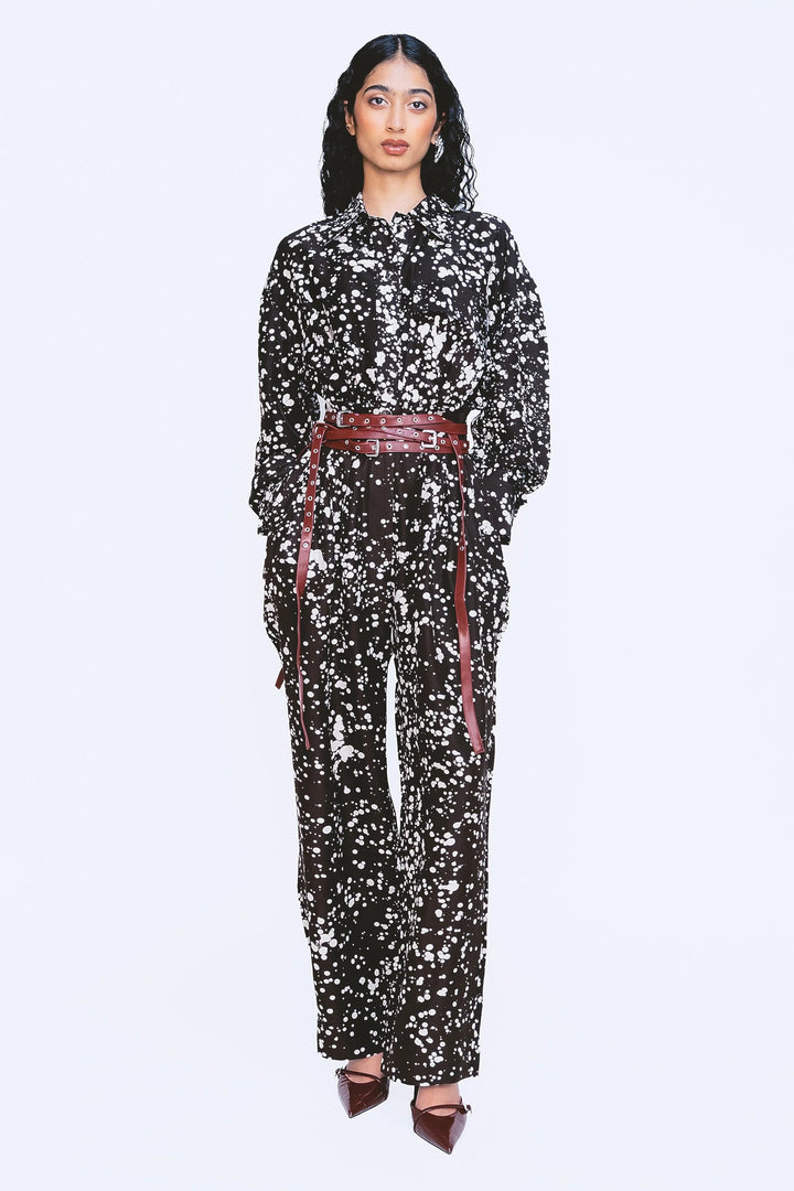 Splatter Trace Shirt - Onyx Splatter Print