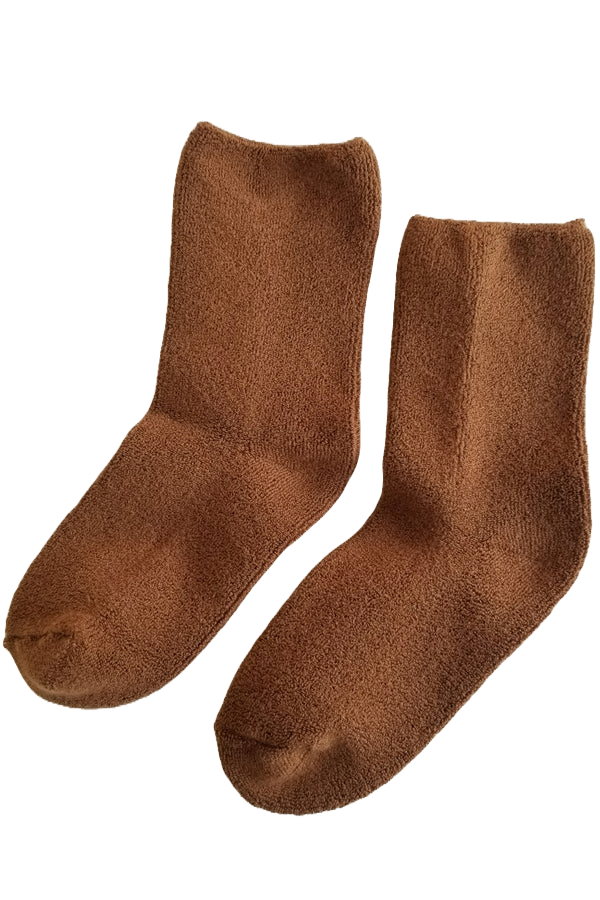 Cloud Socks - Sepia