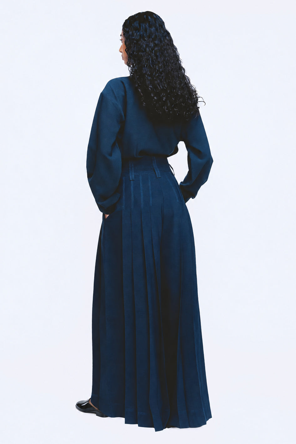 Drape Pants - Dark Navy