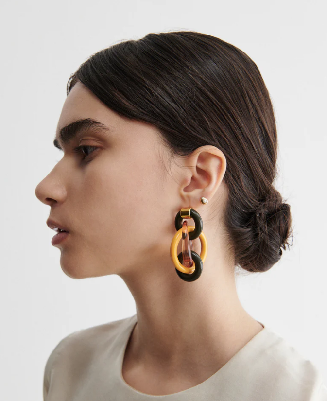 Olly Earrings - Seaweed Multi