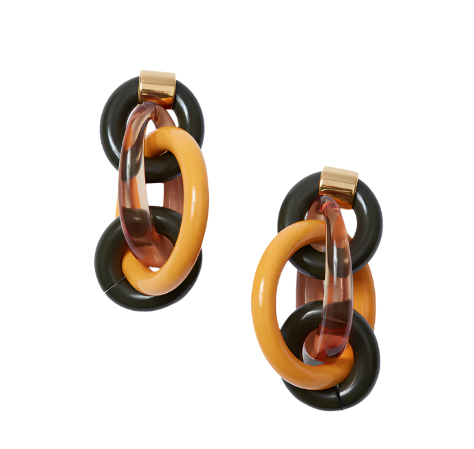 Olly Earrings - Seaweed Multi