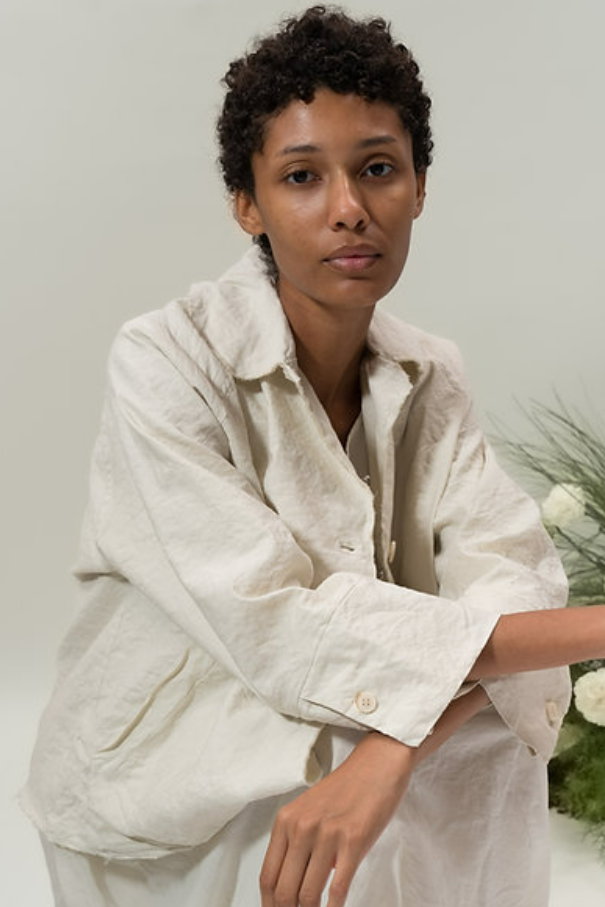 Cotton Jacket - Chalk - Frontiers Woman