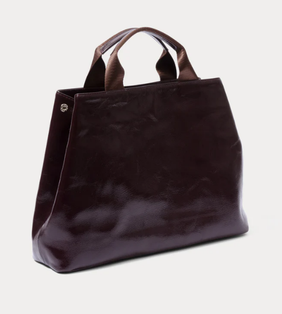 Preston Leather Tote Bag - Cherry