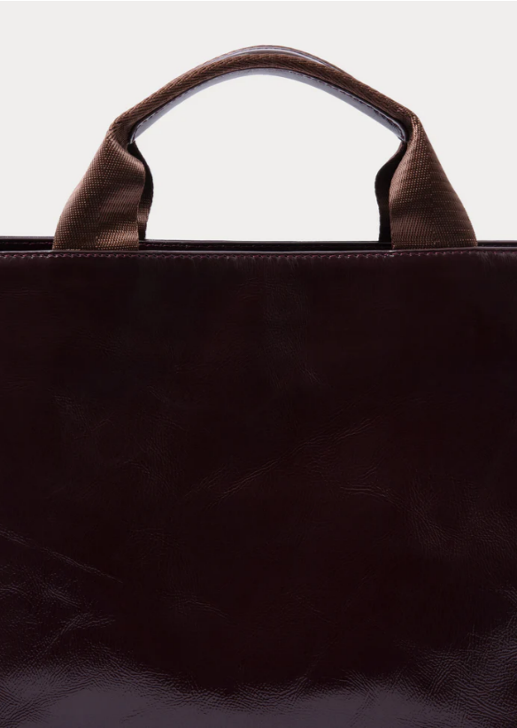 Preston Leather Tote Bag - Cherry