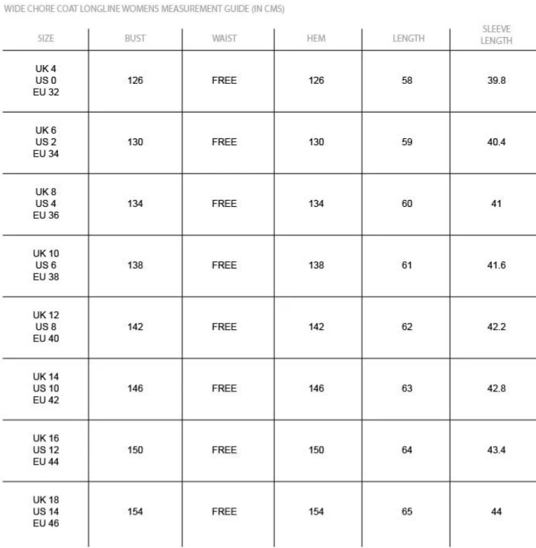 Wide Chore Coat Longline - Midnight