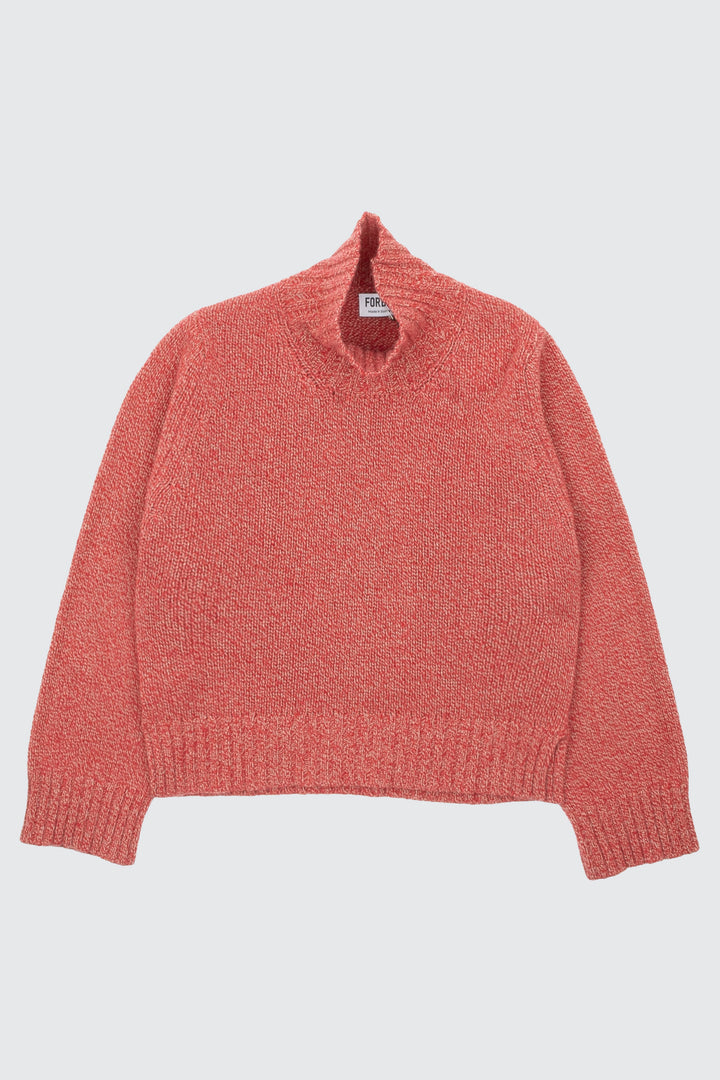 Funnel Neck Jumper - Strawberry Melange