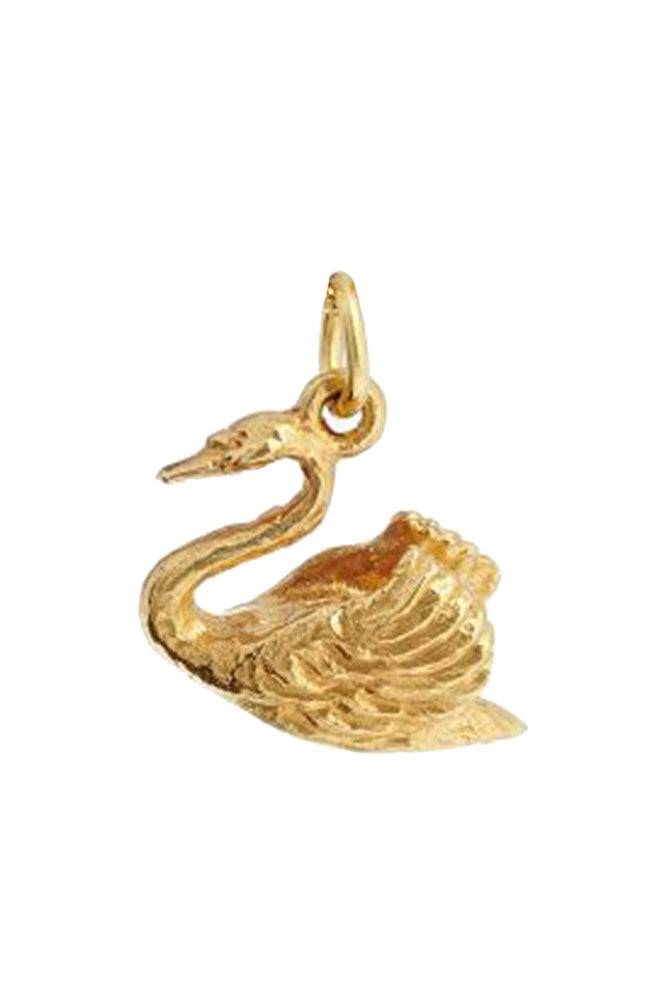 Small Swan Charm Necklace