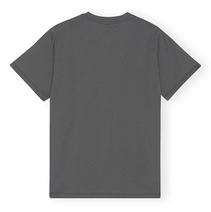 Relaxed Flower T-Shirt - Volcanic Ash Grey
