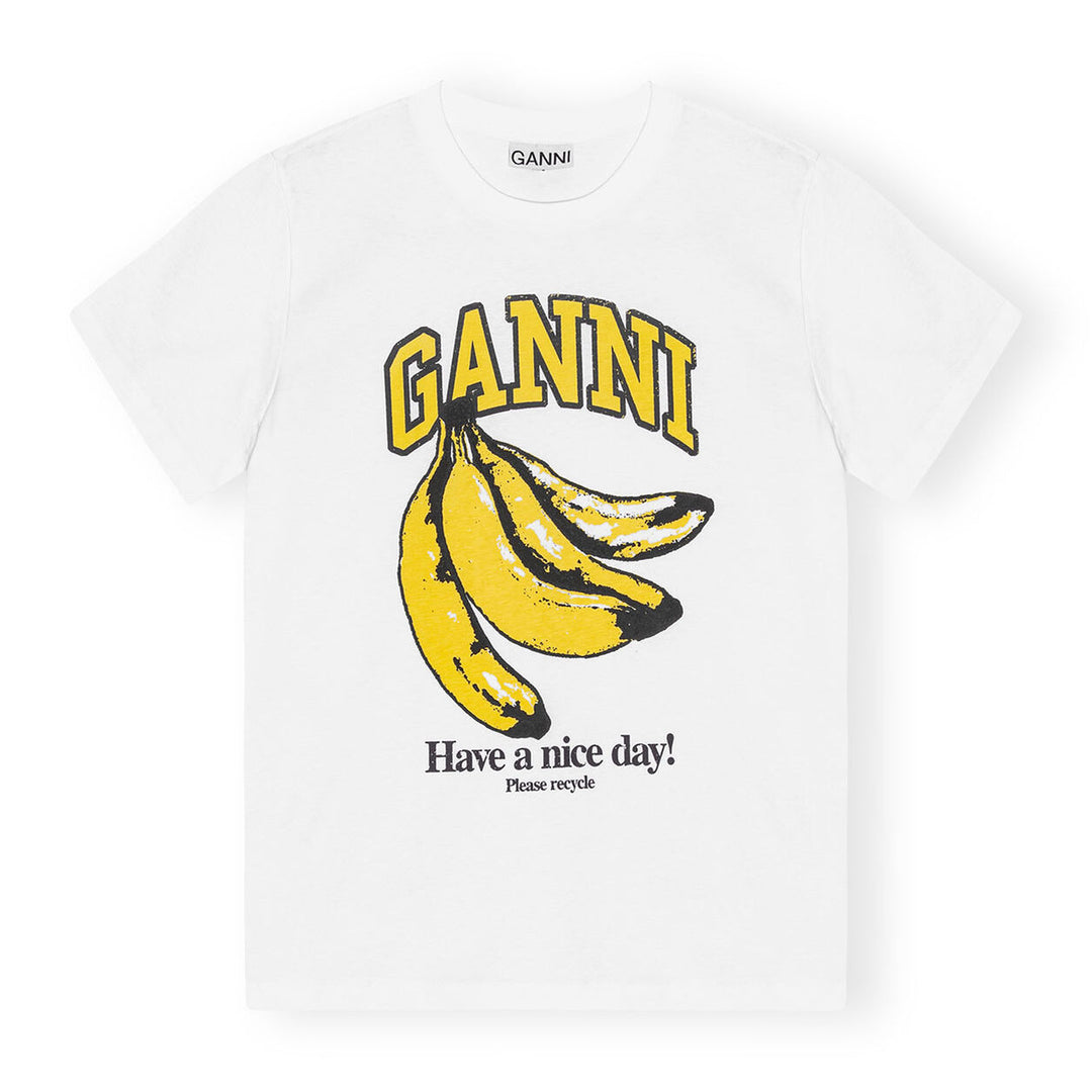 Relaxed Banana T-Shirt - Bright White