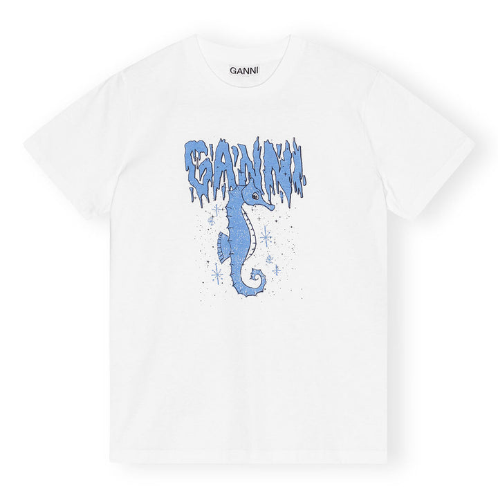 Relaxed Seahorse T-Shirt - Bright White