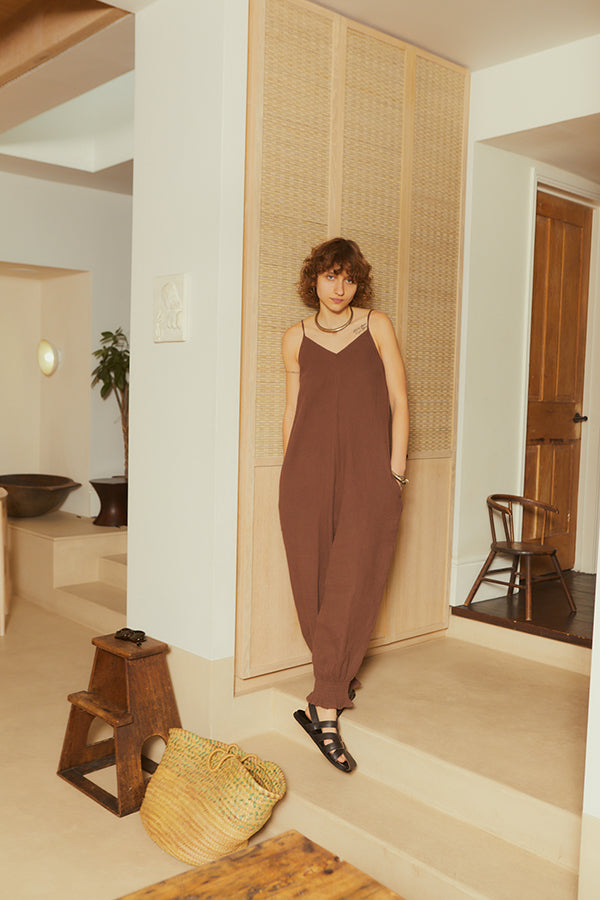 Tineke Jumpsuit - Chocolate