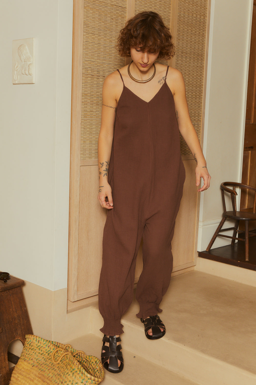 Tineke Jumpsuit - Chocolate