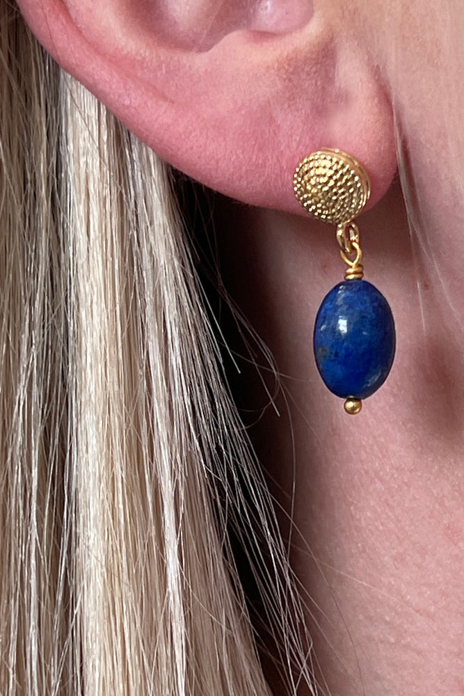 Talia Lapis Lazuli Stud Earrings