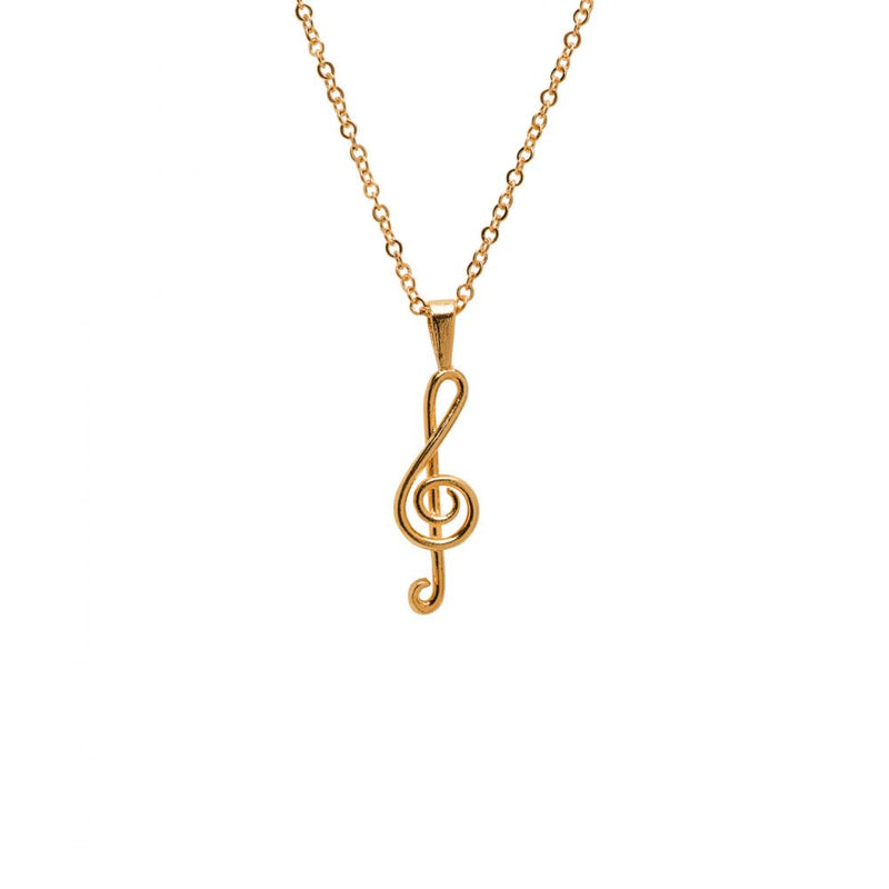 Large Treble Clef Charm Necklace - Frontiers Woman