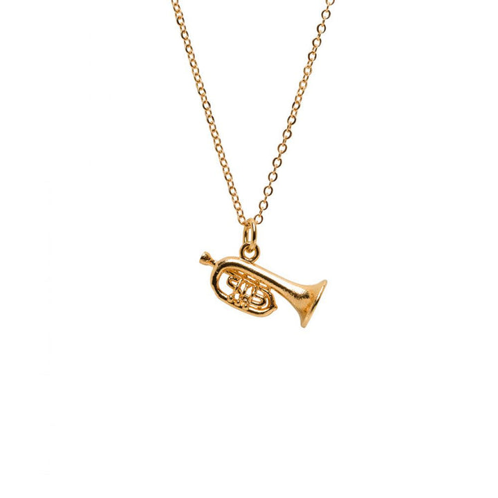 Trombone Charm Necklace