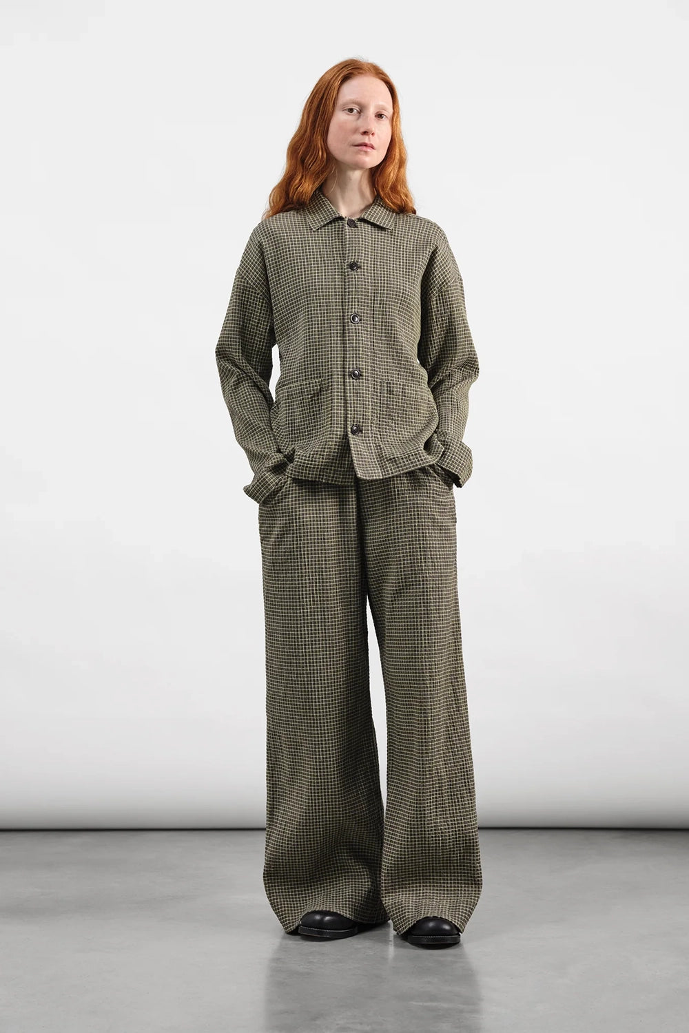 Envelope Trouser - Green Multi