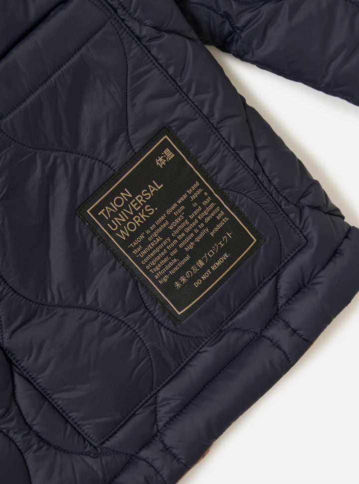 Taion x Universal Works Reversible Kyoto Work Jacket - Dark Navy Military Line