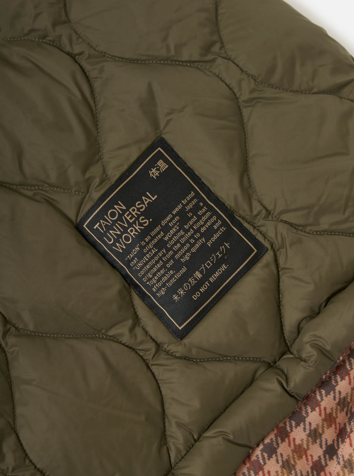 Taion x Universal Works Reversible Parka - Dark Olive Military Line