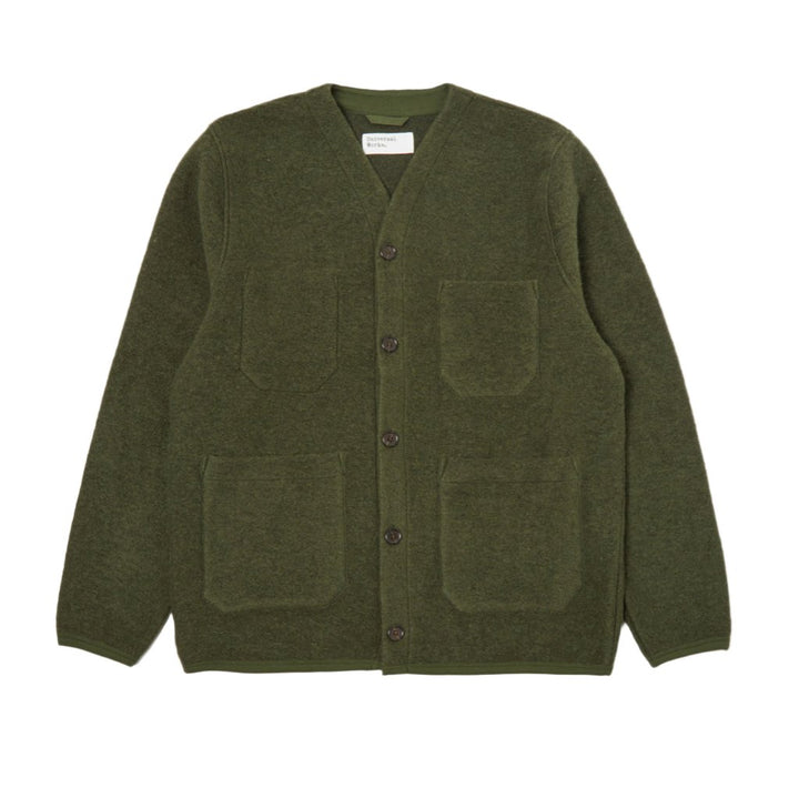 Wool Cardigan - Olive