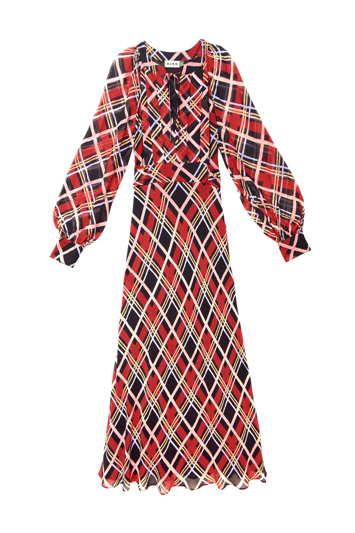 Aero Dress - Painted Red Check