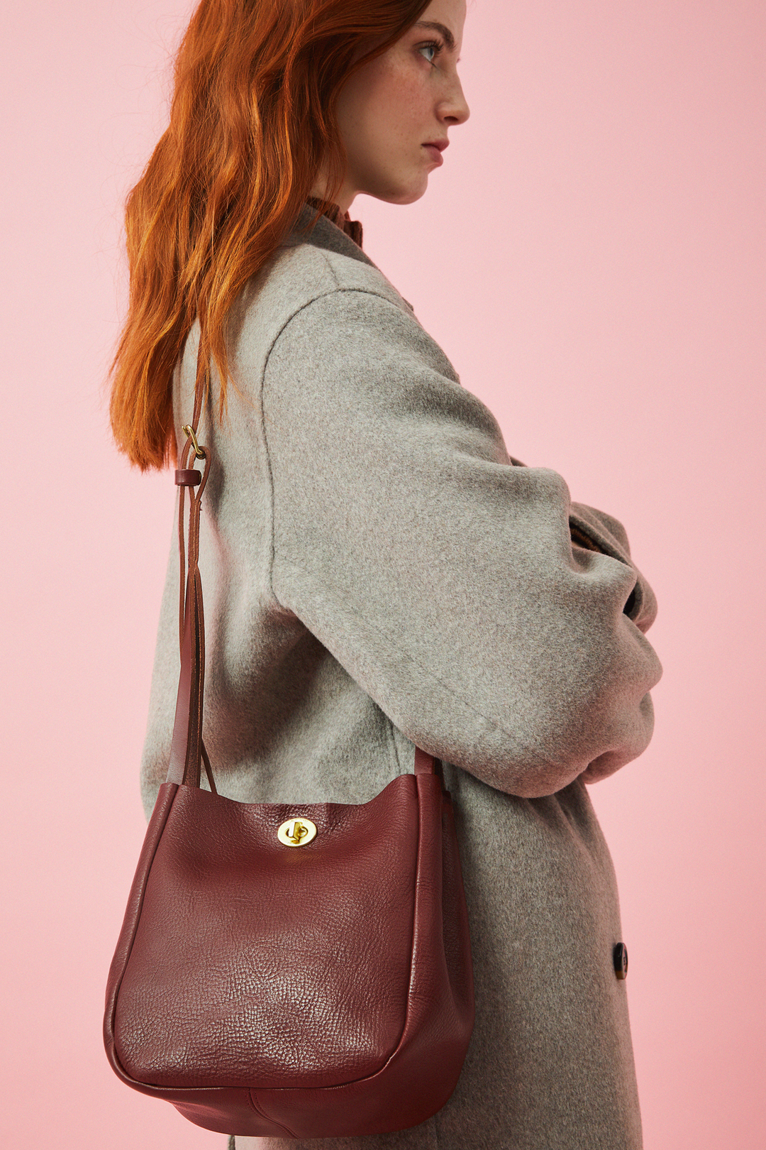 Val Crossbody Bag - Grainy Merlot