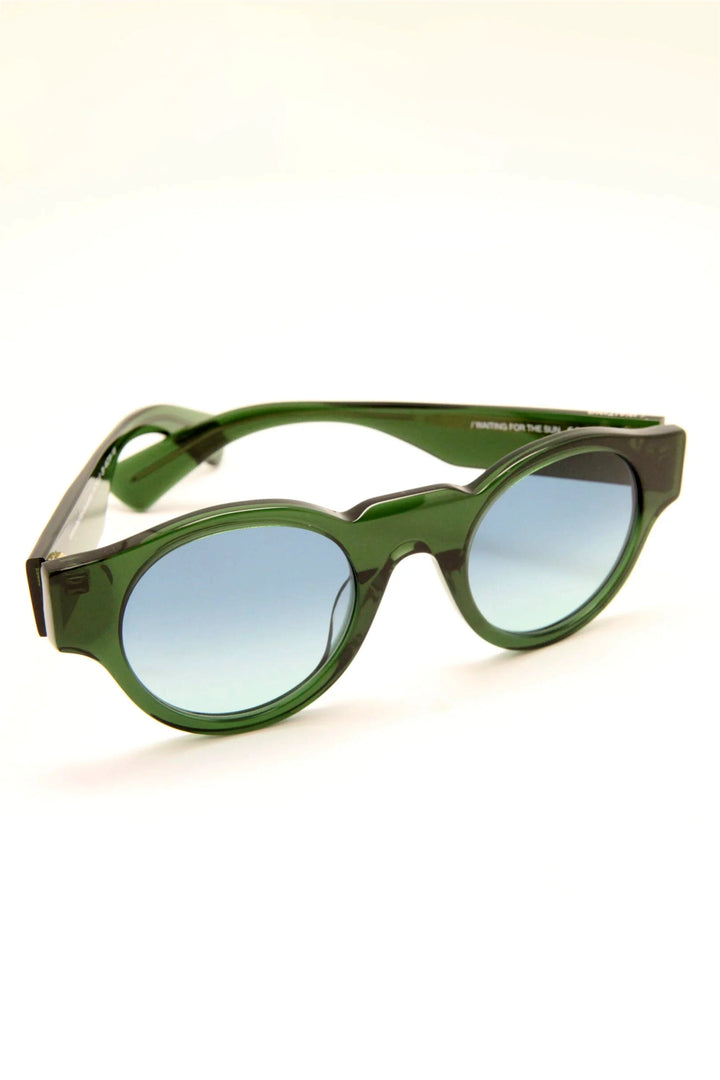 Michelle E9 Sunglasses - Blue-Green Gradient Lens