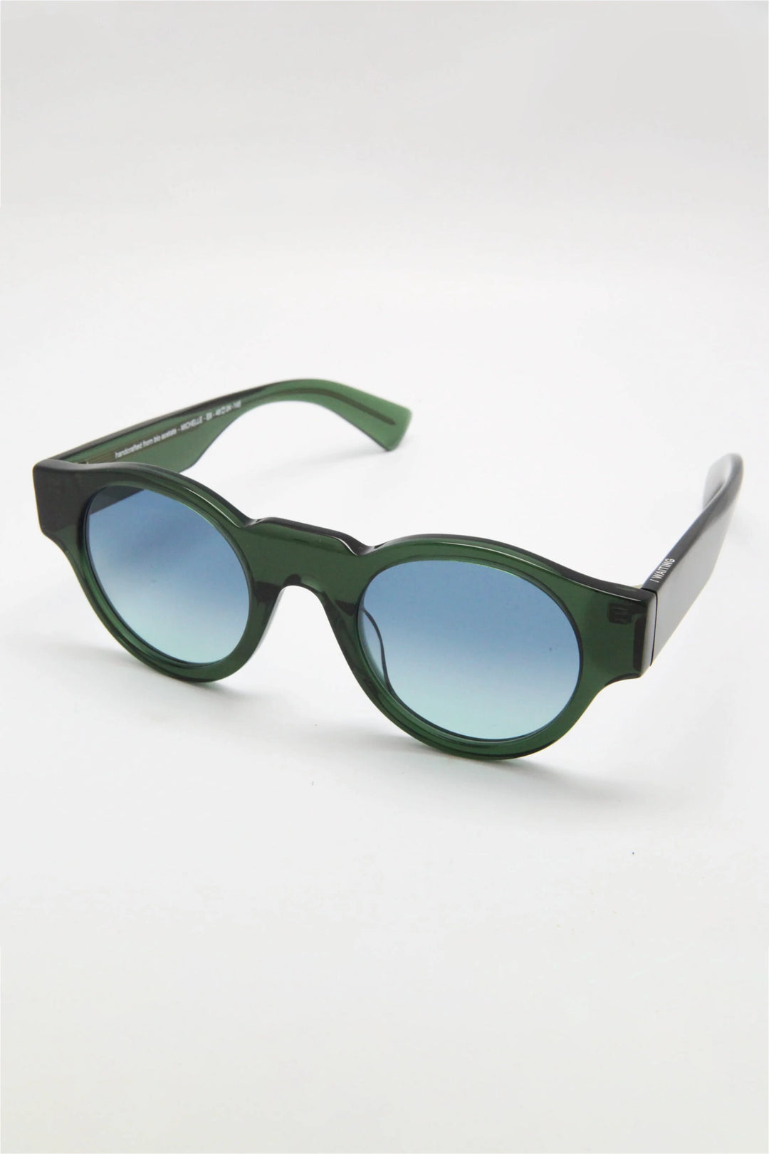 Michelle E9 Sunglasses - Blue-Green Gradient Lens