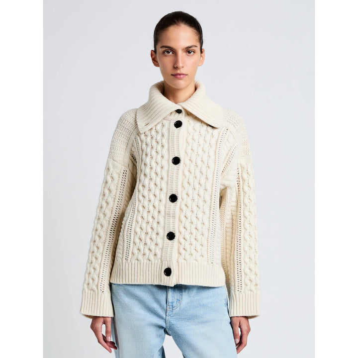 Darlene Sweater - Alabaster Cable Knit