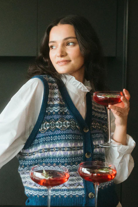 Kinross Waistcoat - Sapphire