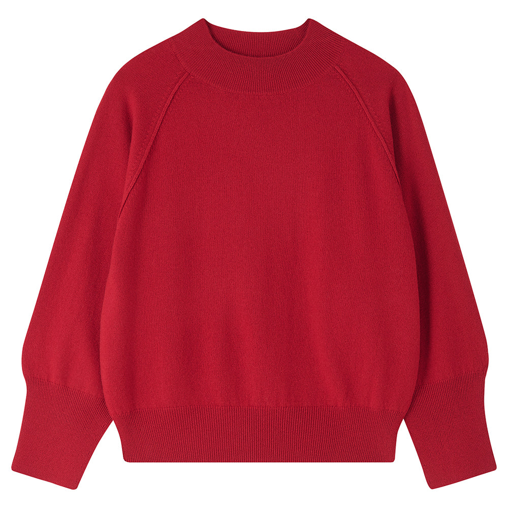 Exposed Raglan Crew - Poppy