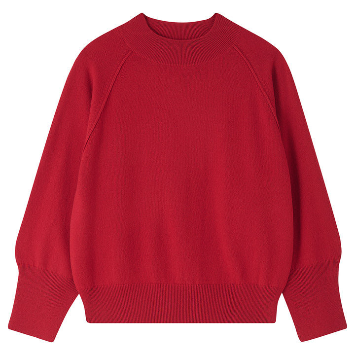 Exposed Raglan Crew - Poppy