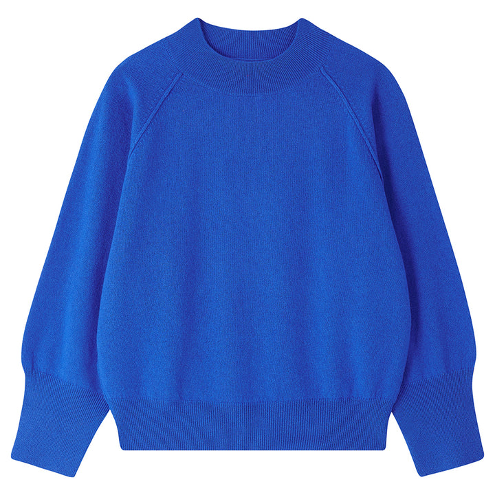 Exposed Raglan Crew - Sapphire