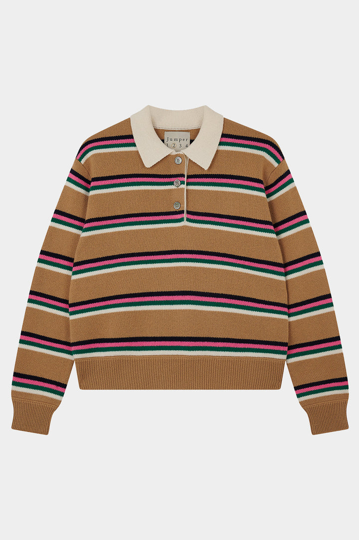 Rugby Shirt Cashmere - Earth Yellow/Multi