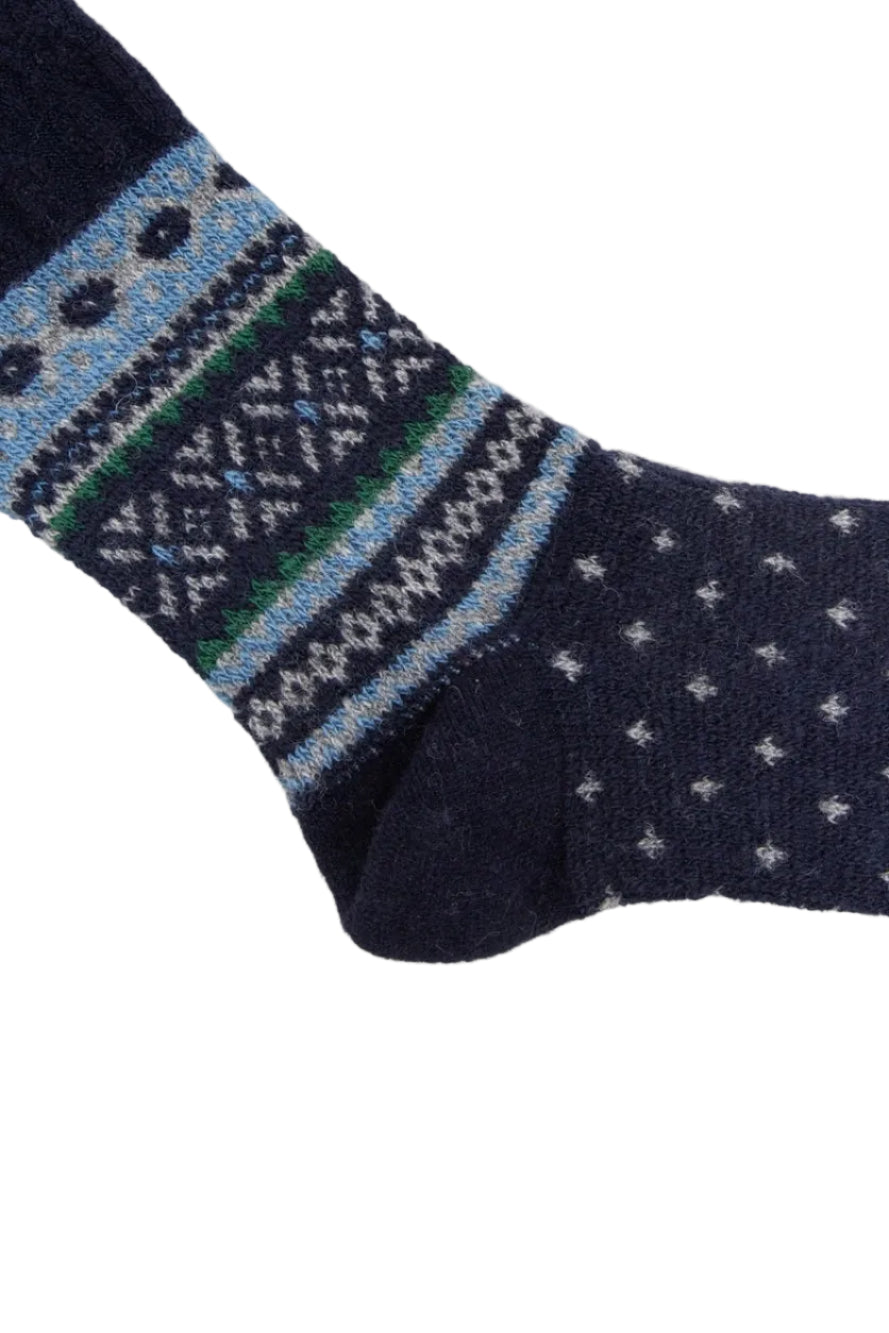 Snow Links JQ Crew Socks - Navy