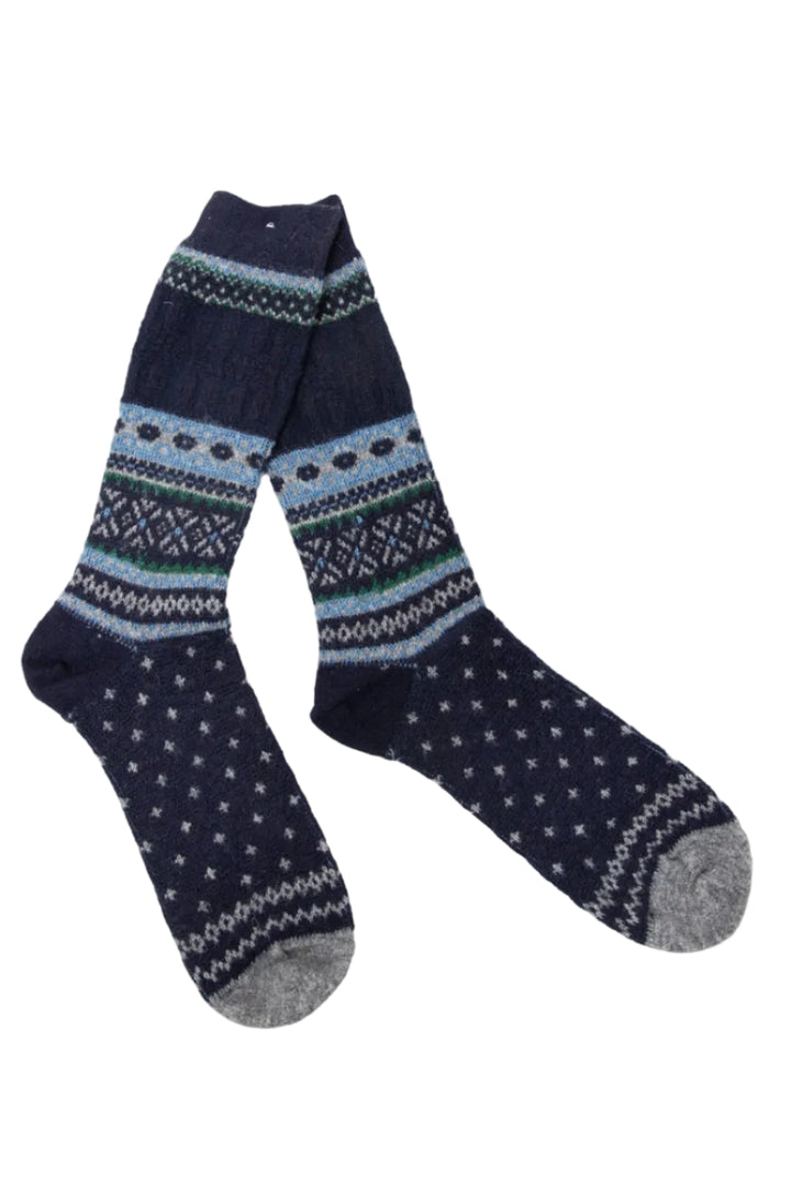 Snow Links JQ Crew Socks - Navy
