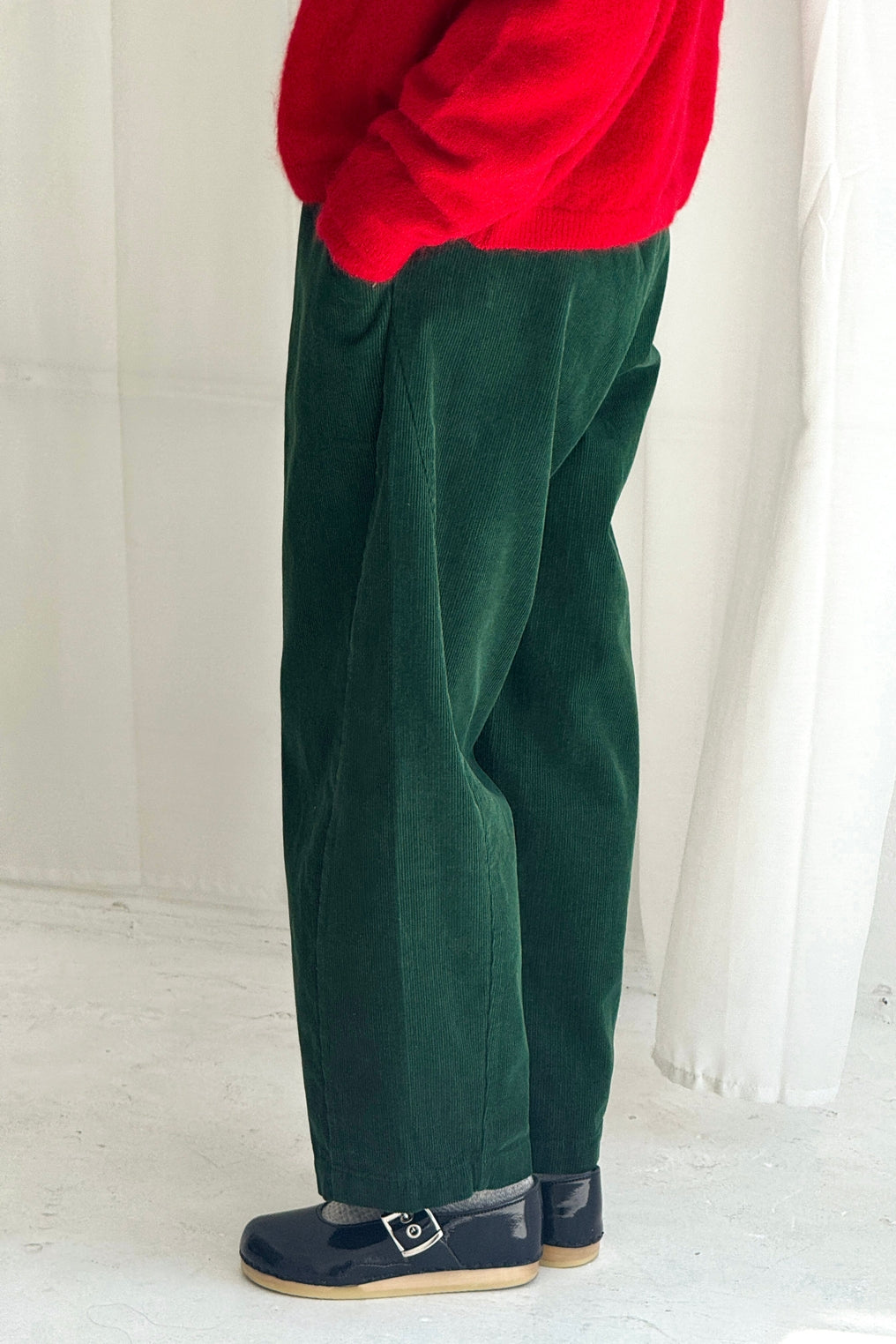 Corduroy Arc Pants - Forest