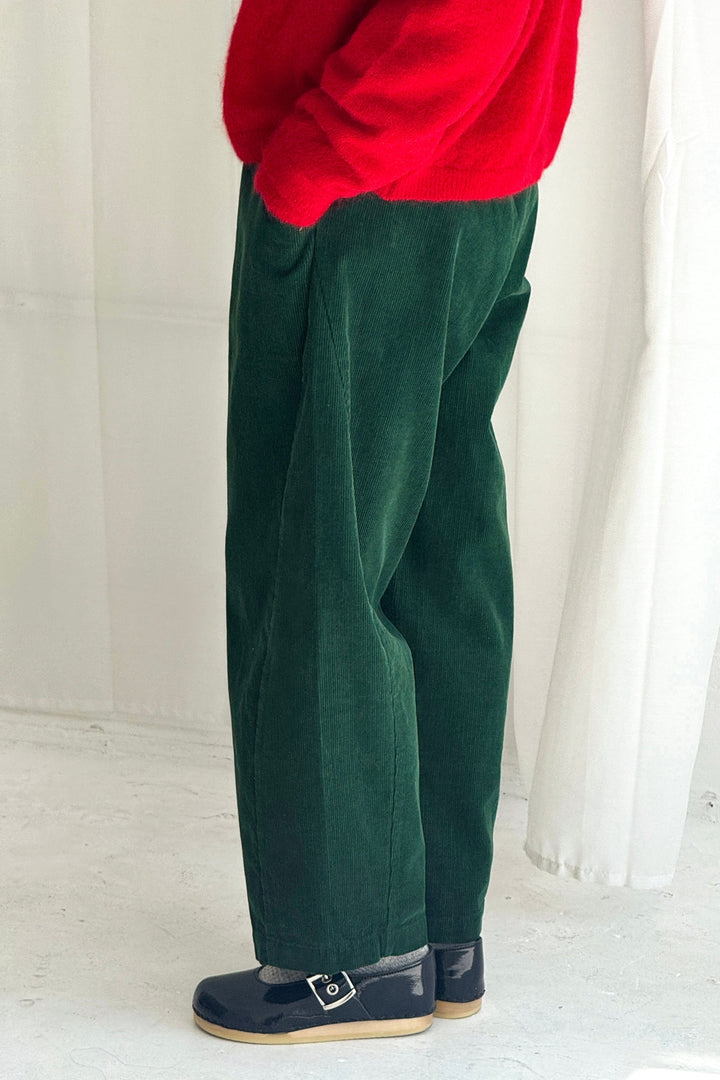 Corduroy Arc Pants - Forest